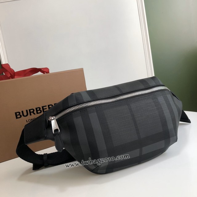 Burberry專門店新款男士腰包 巴寶莉London格紋腰包胸包挎包 yxb1461
